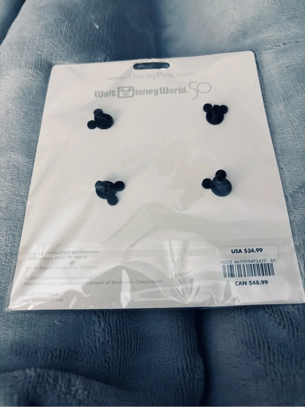 New Starbucks Disney 50th Anniversary Pin Set